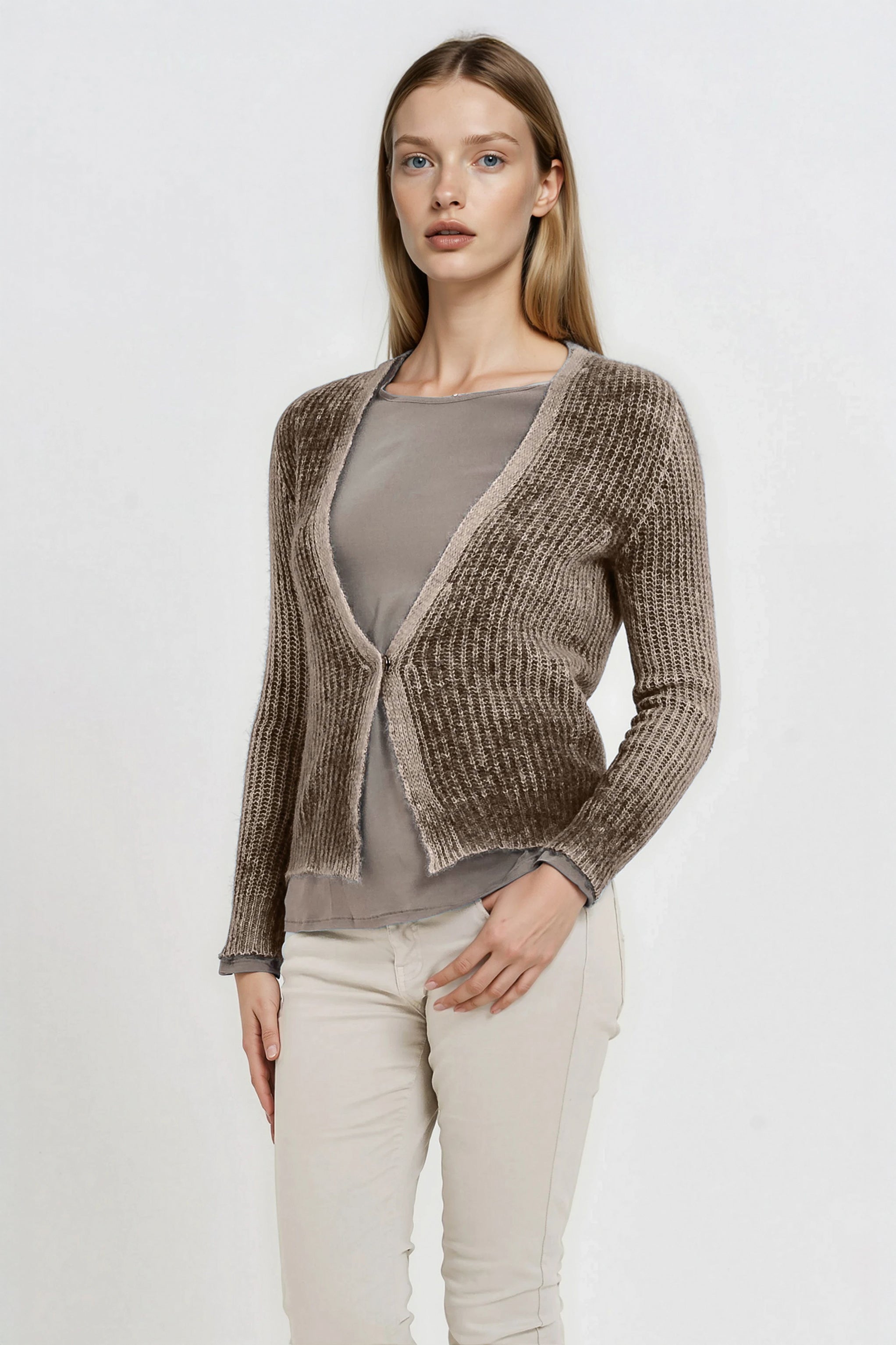 Kibane Walnut - Alpaca Cardi | Ploumanac'h
