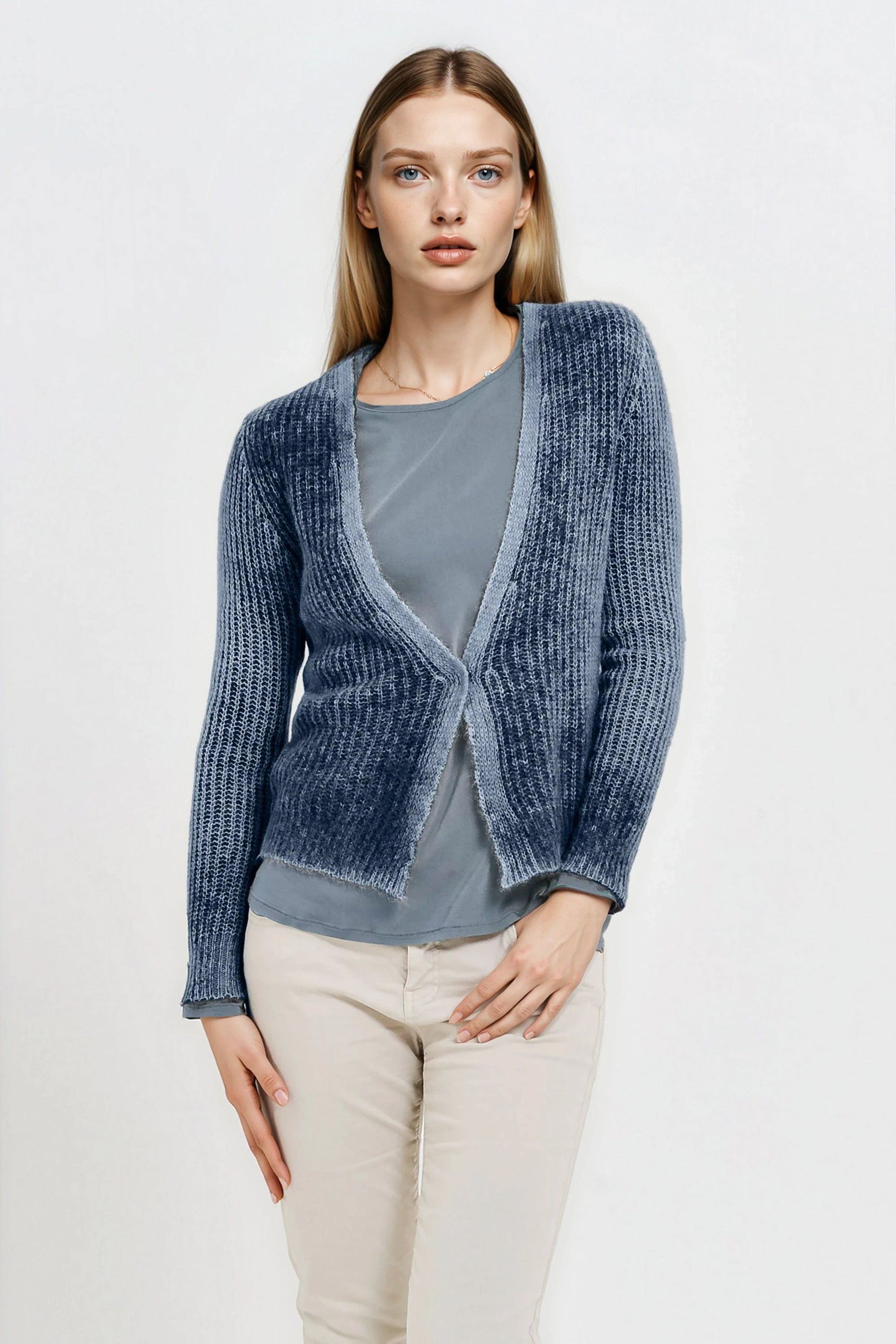Kibane Navy - Alpaca Cardi | Ploumanac'h