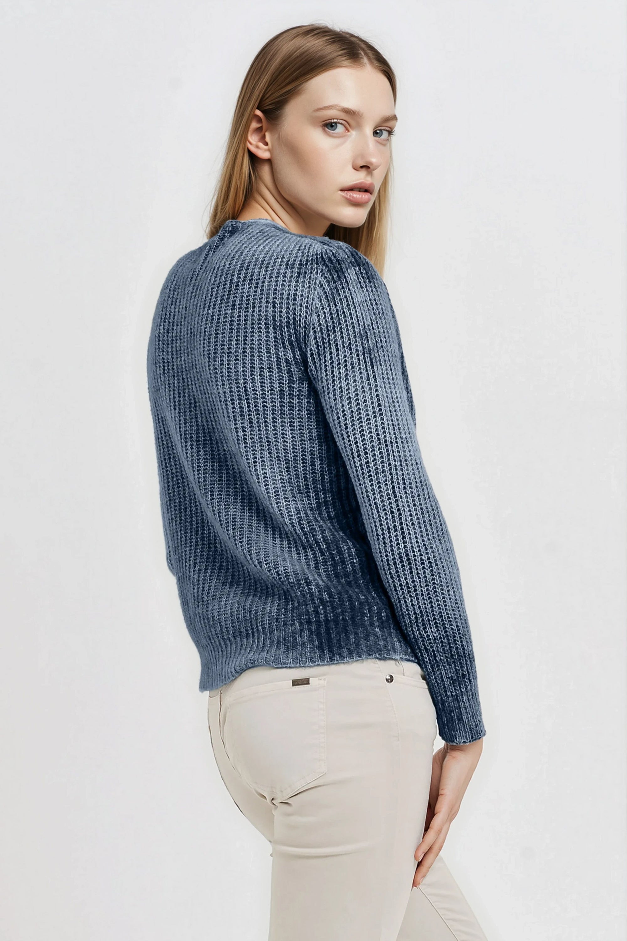 Kibane Alpaca Cardi - Navy