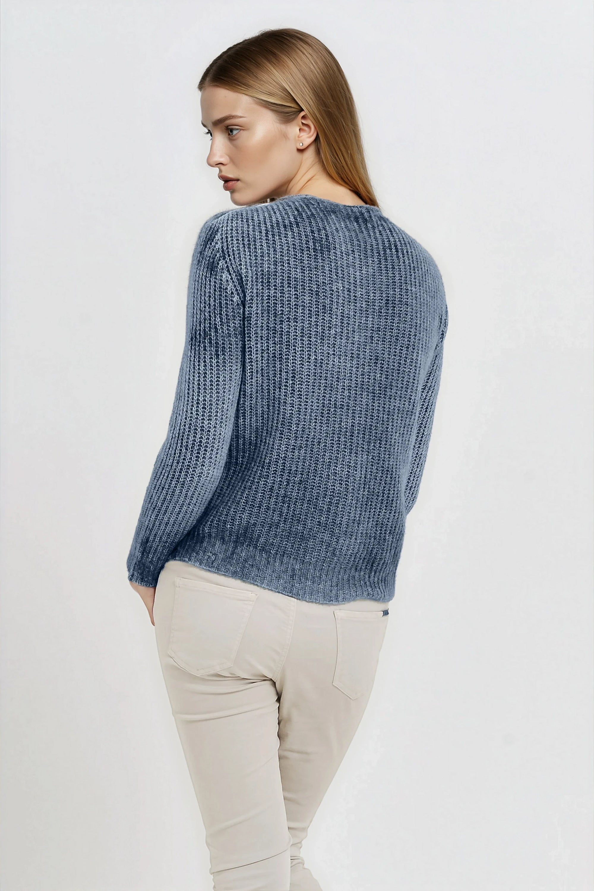 Kibane Alpaca Cardi - Navy