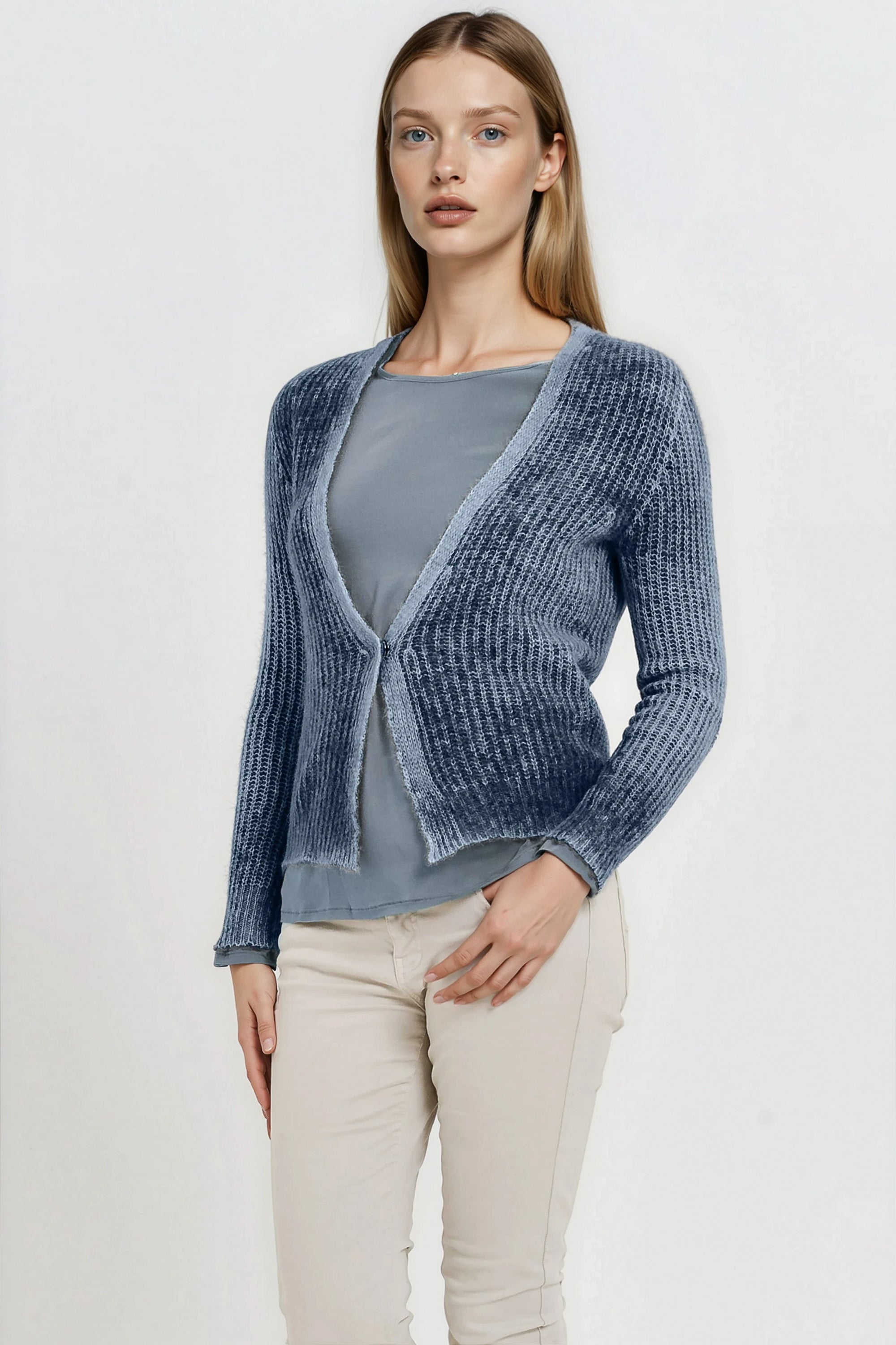 Kibane Alpaca Cardi - Navy