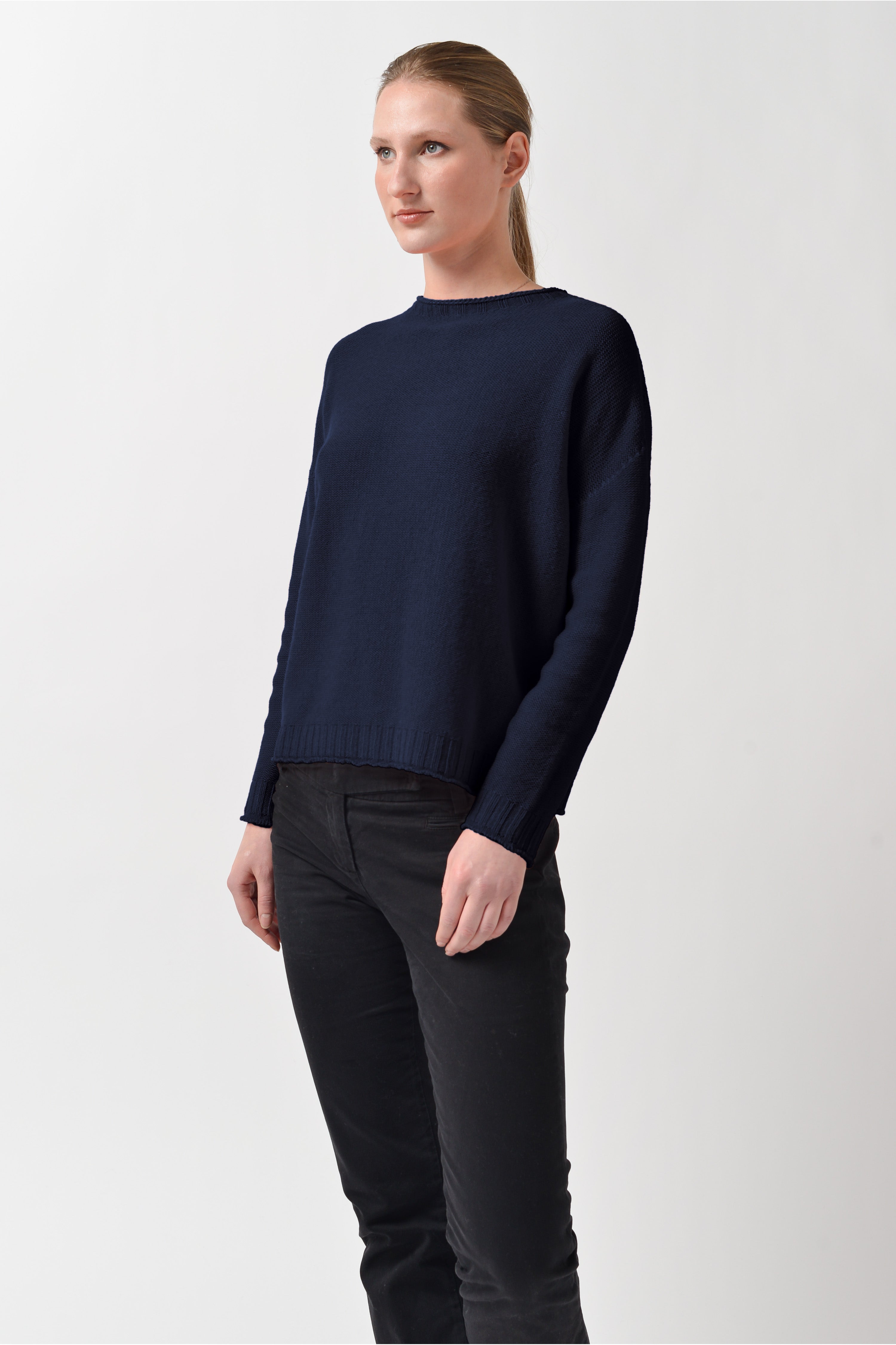 Mosshill Crew Neck Sweater - Navy