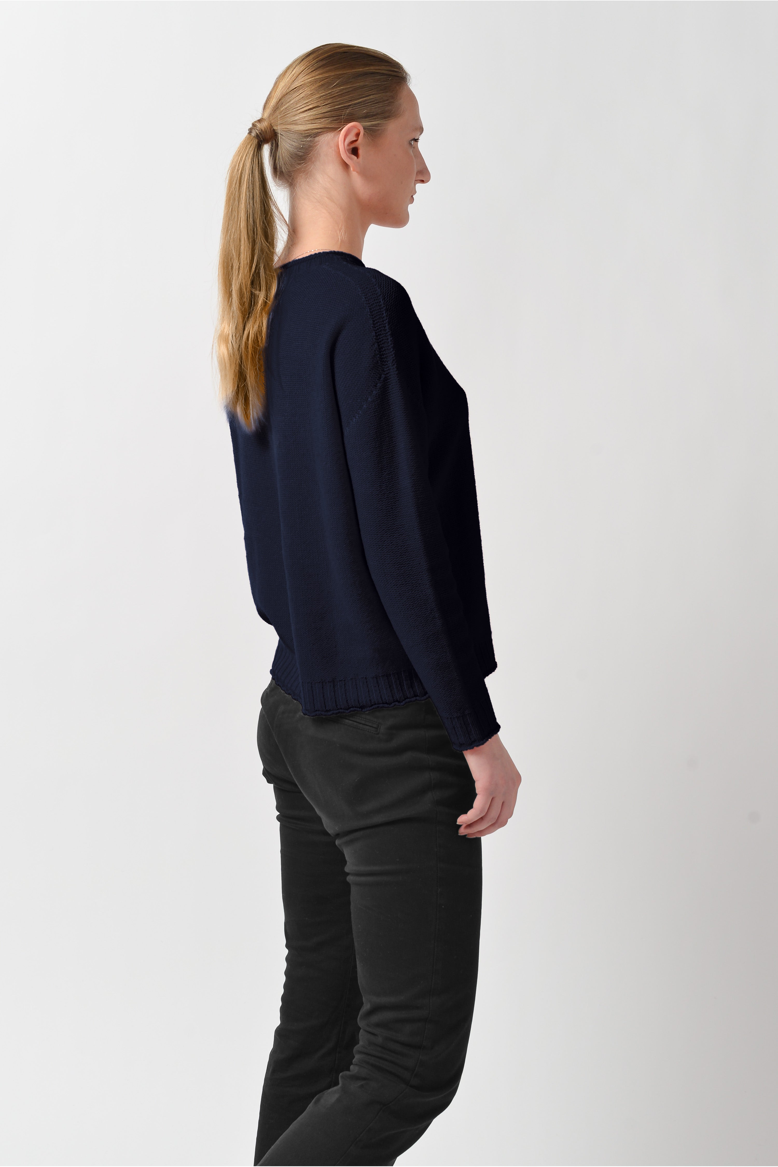 Mosshill Crew Neck Sweater - Navy