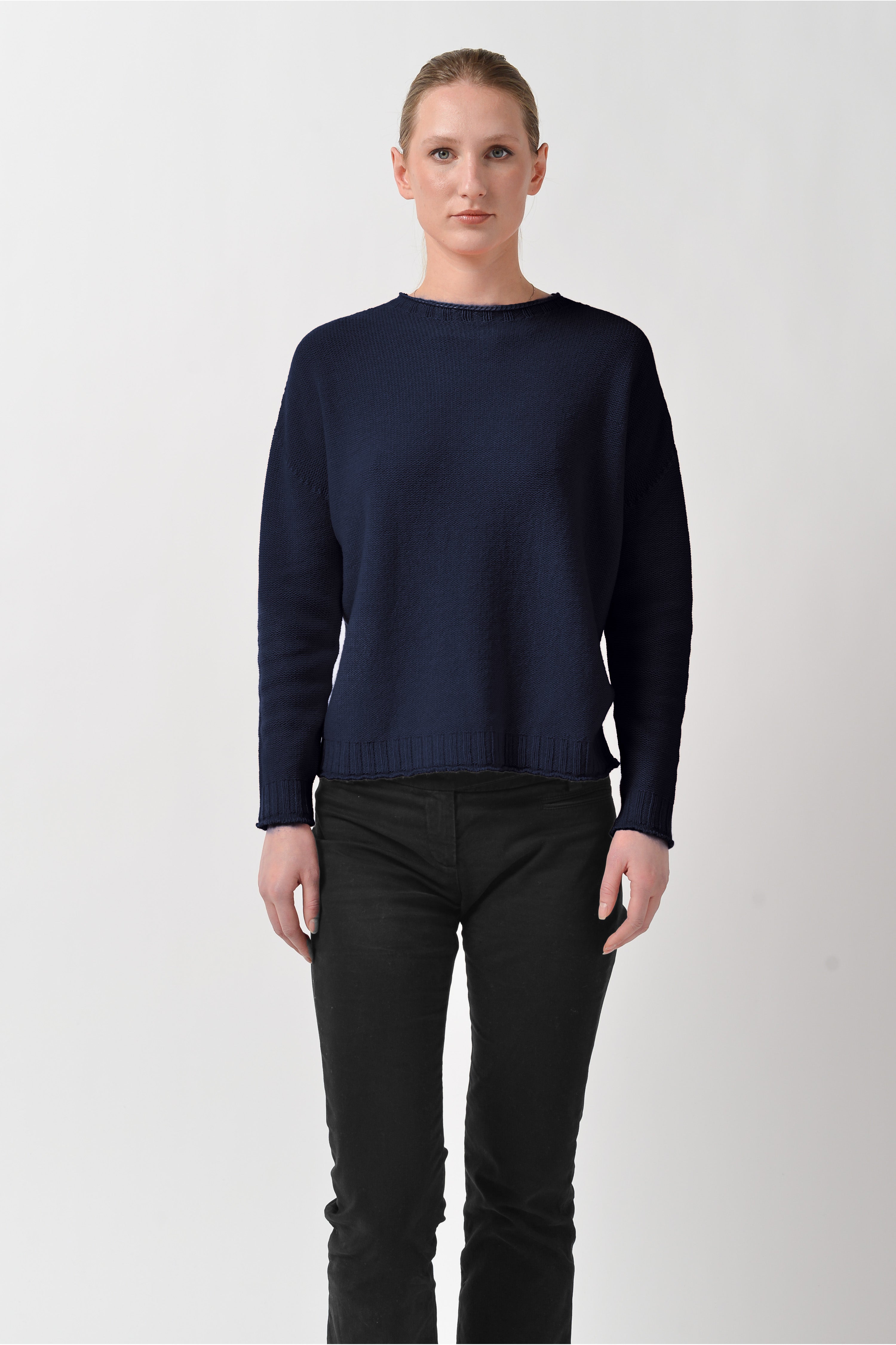 Mosshill Crew Neck Sweater - Navy