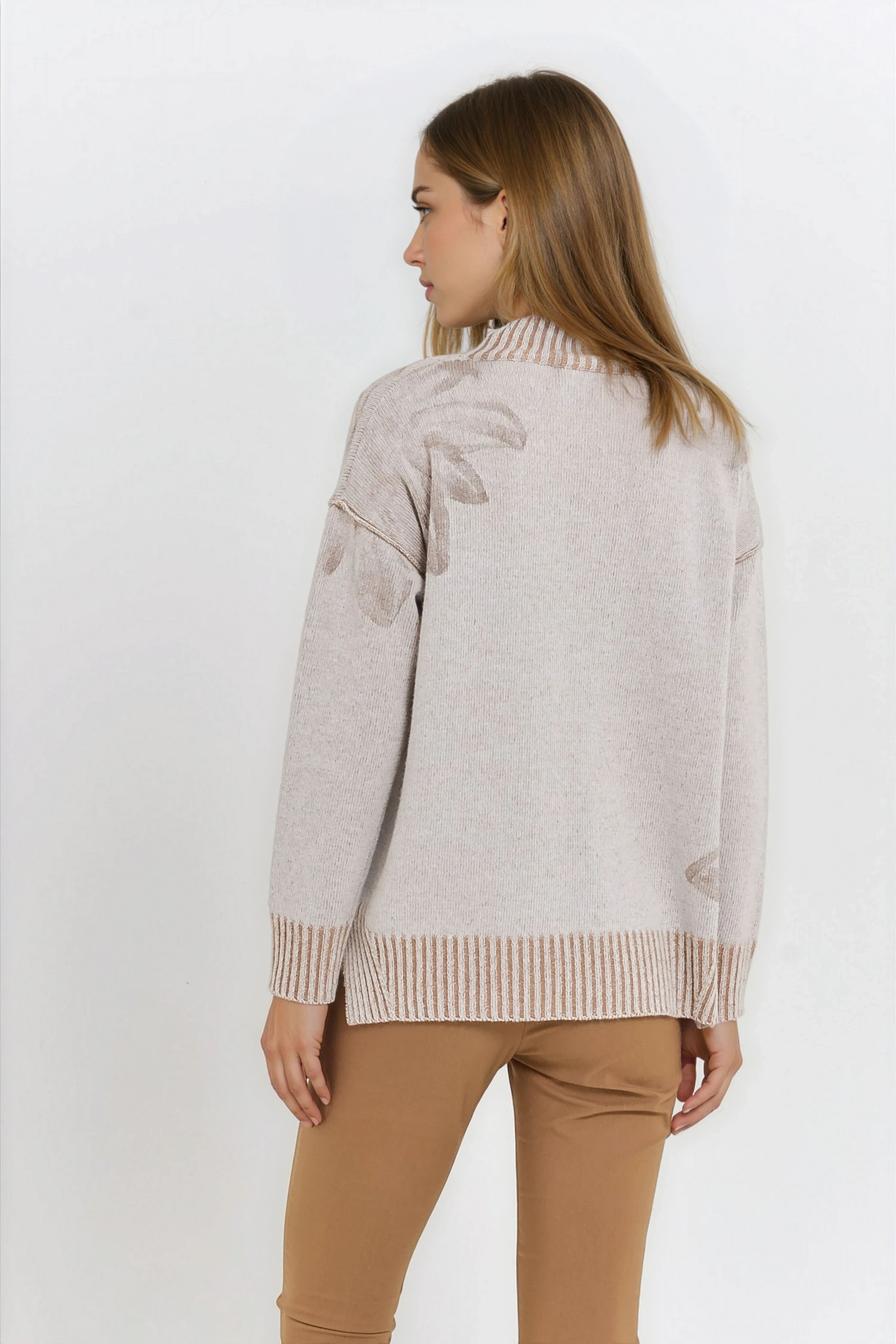 Bothy Edel Turtleneck Sweater - Wood