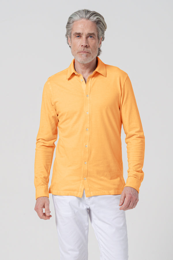 Pique Shirt Black Label - Apricot