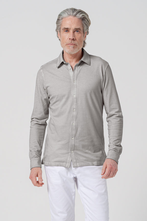 Pique Shirt Black Label - Steel