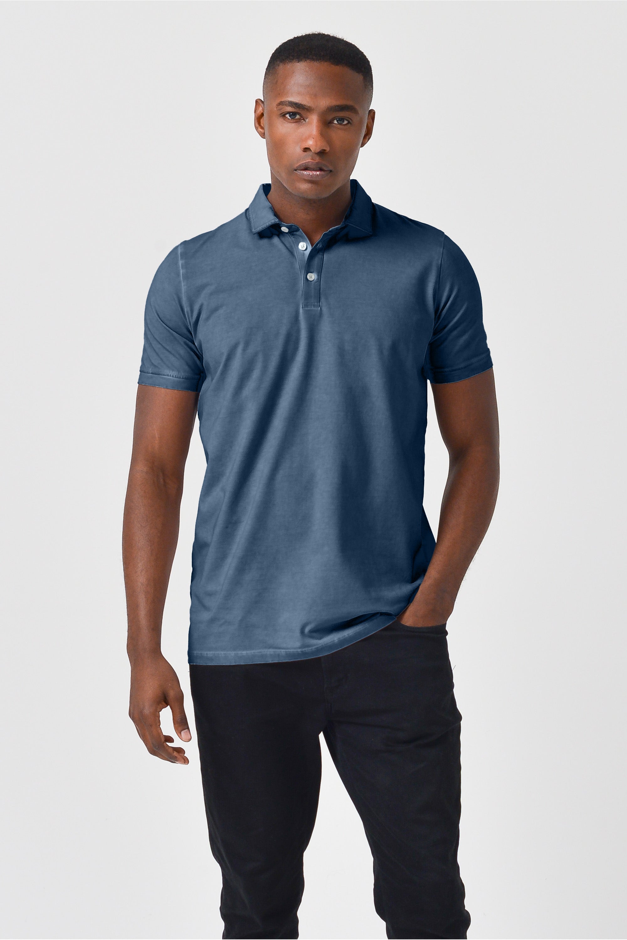 Performance Polo in Jeans