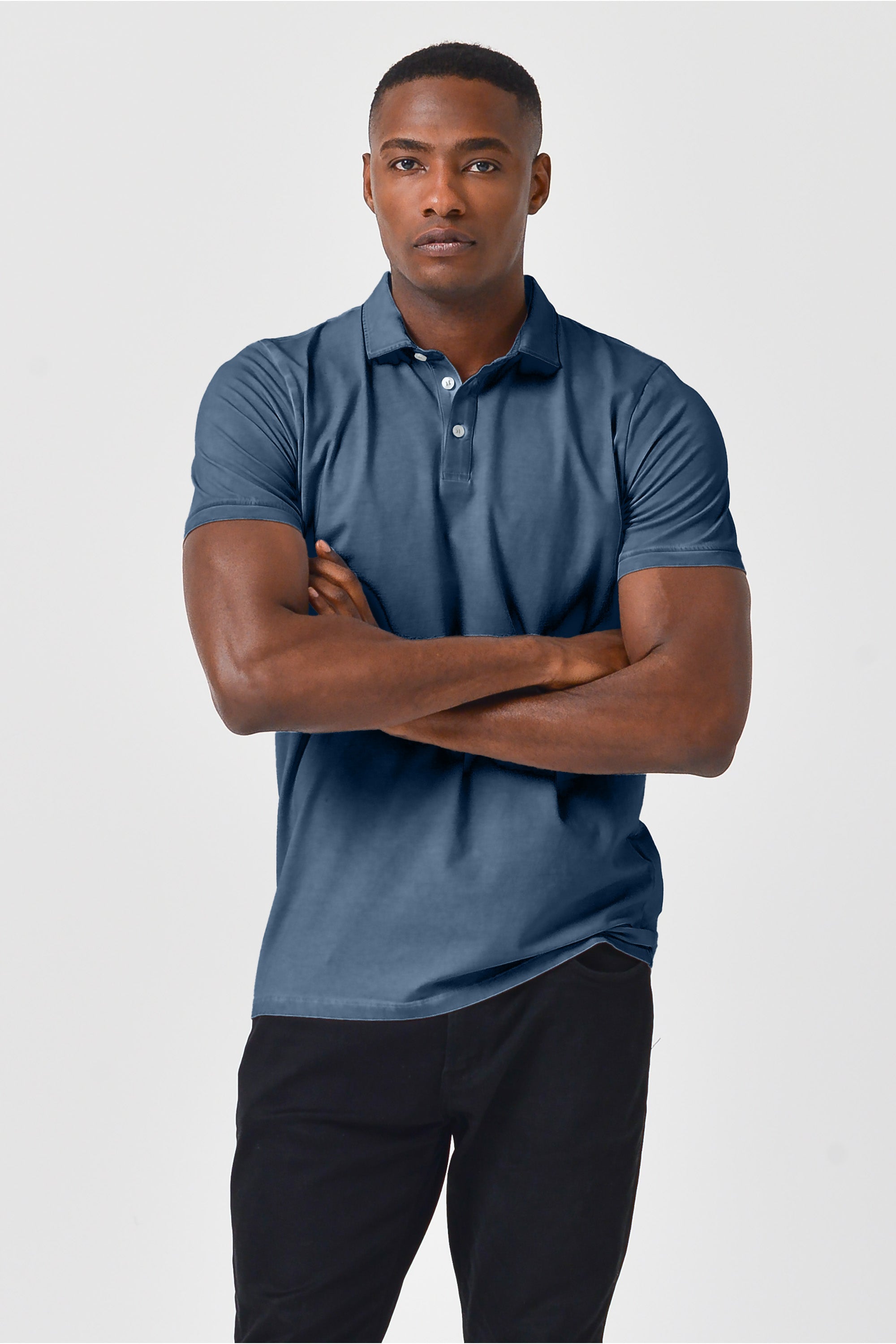Performance Polo in Jeans