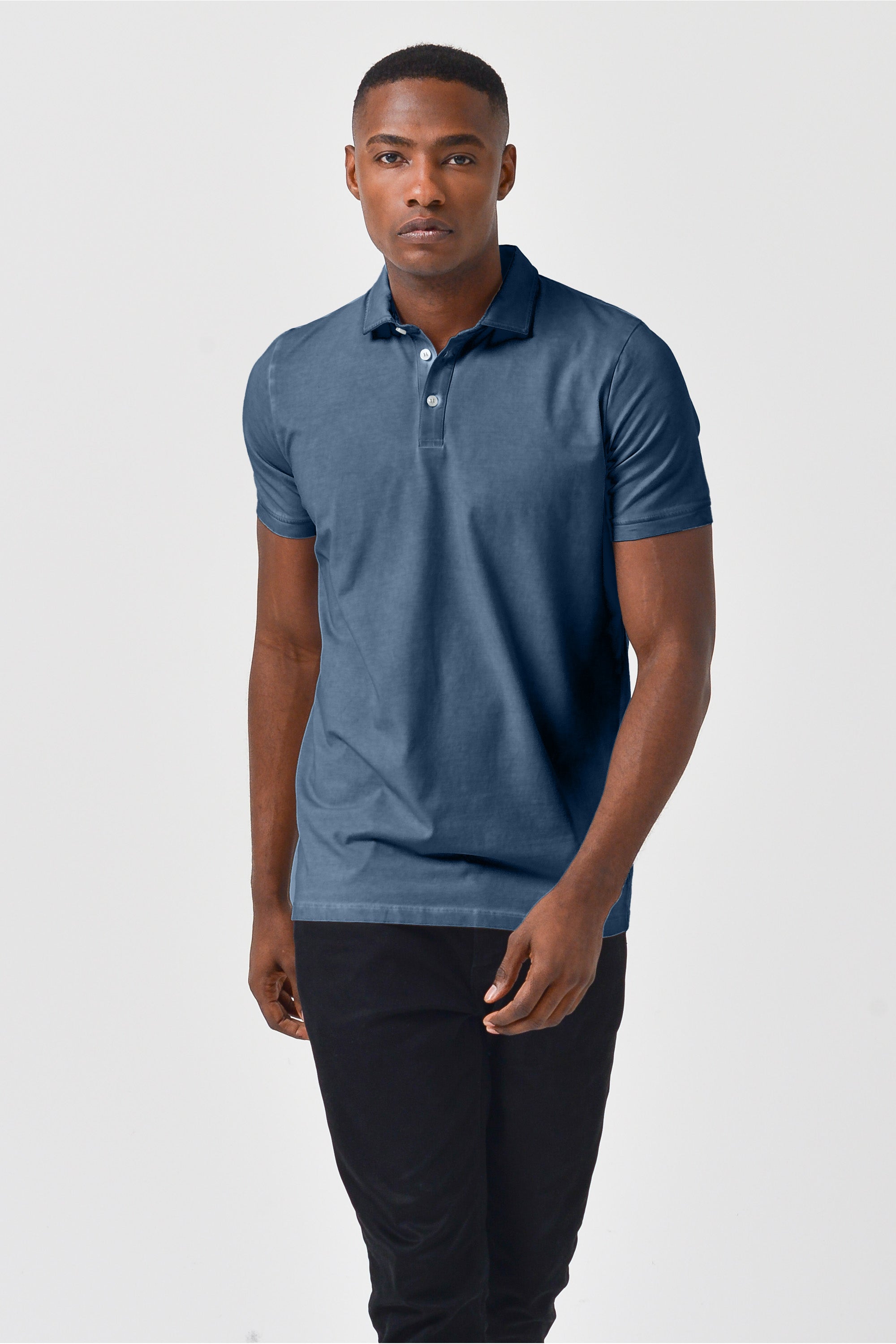 Performance Polo in Jeans