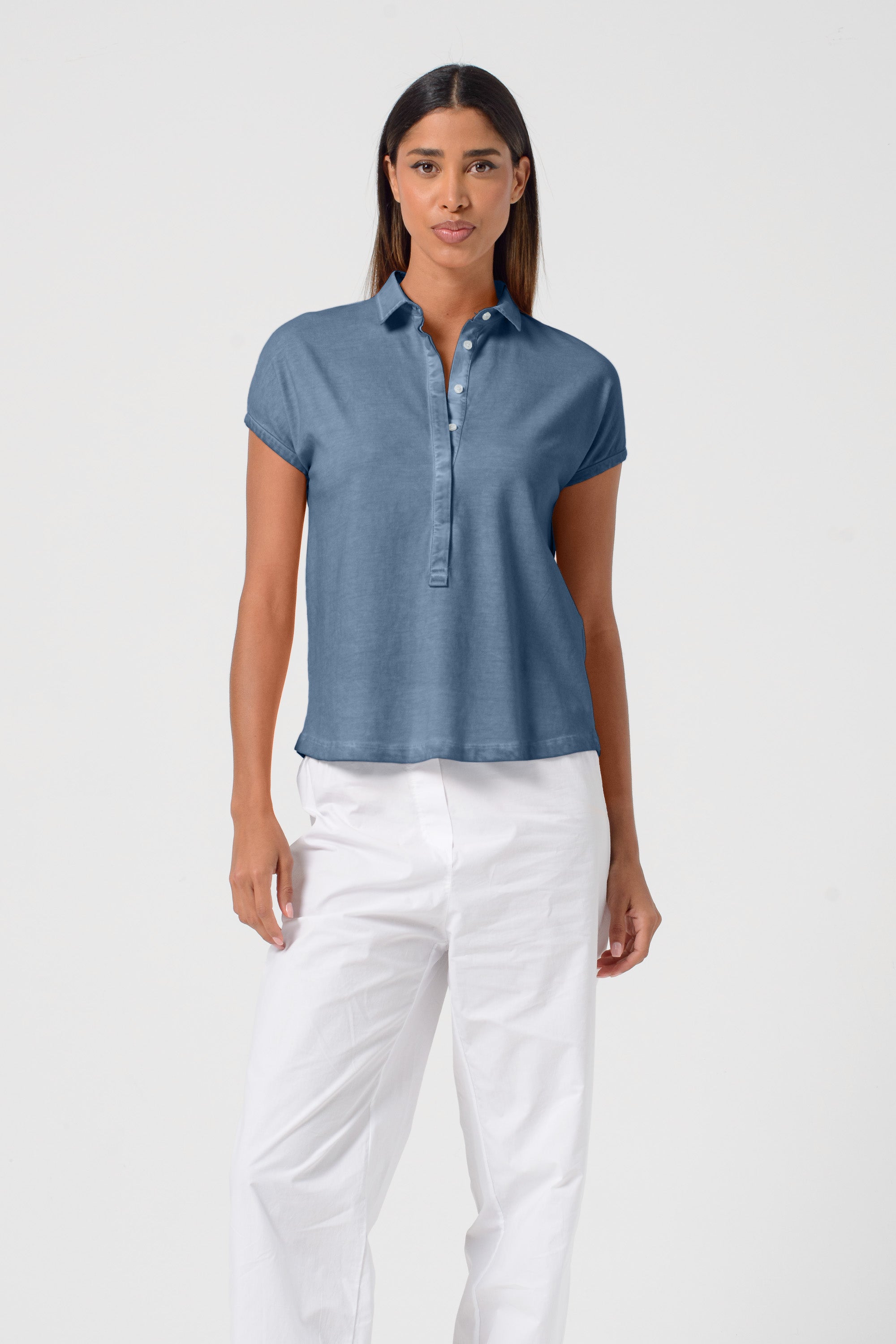 Summer Love Polo in Jeans