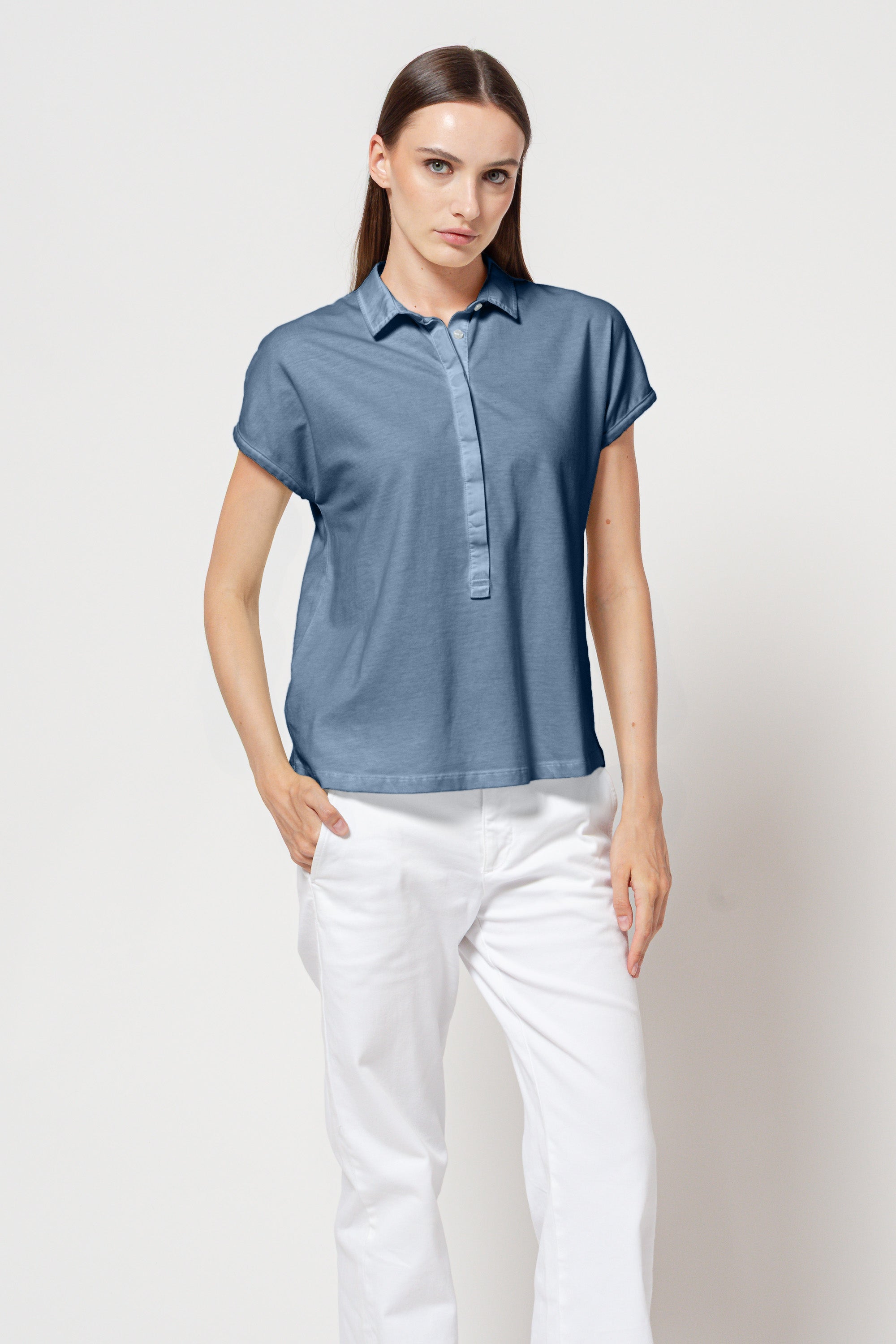 Summer Love Polo in Jeans