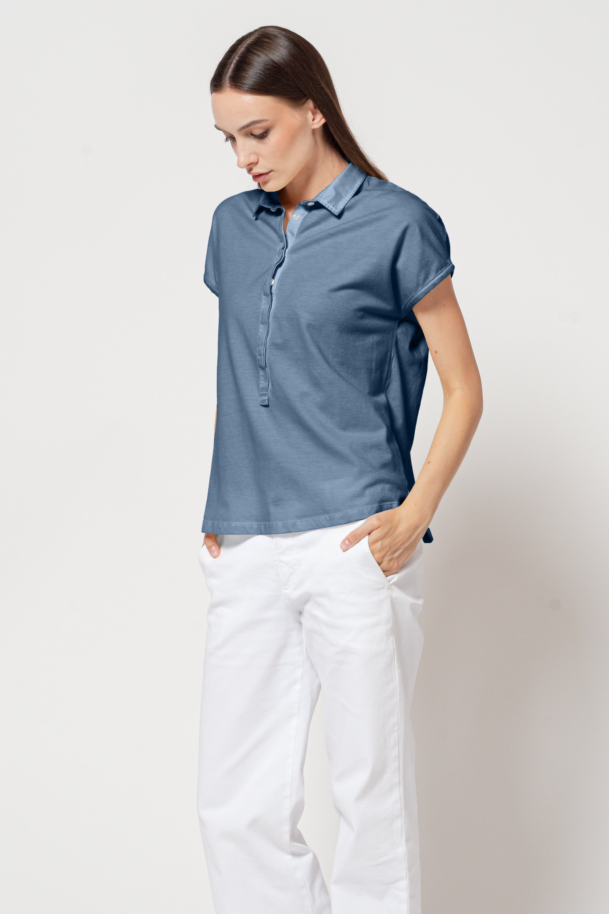 Summer Love Polo in Jeans