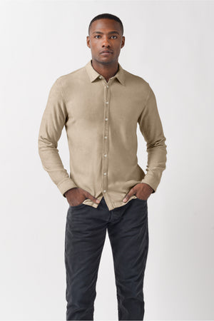 Easton - Viscose Jersey Shirt Shirt - Harbor