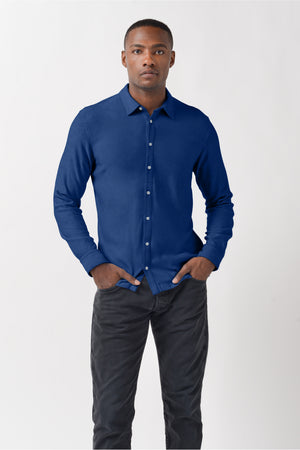 Easton - Viscose Jersey Shirt Shirt - Pacific