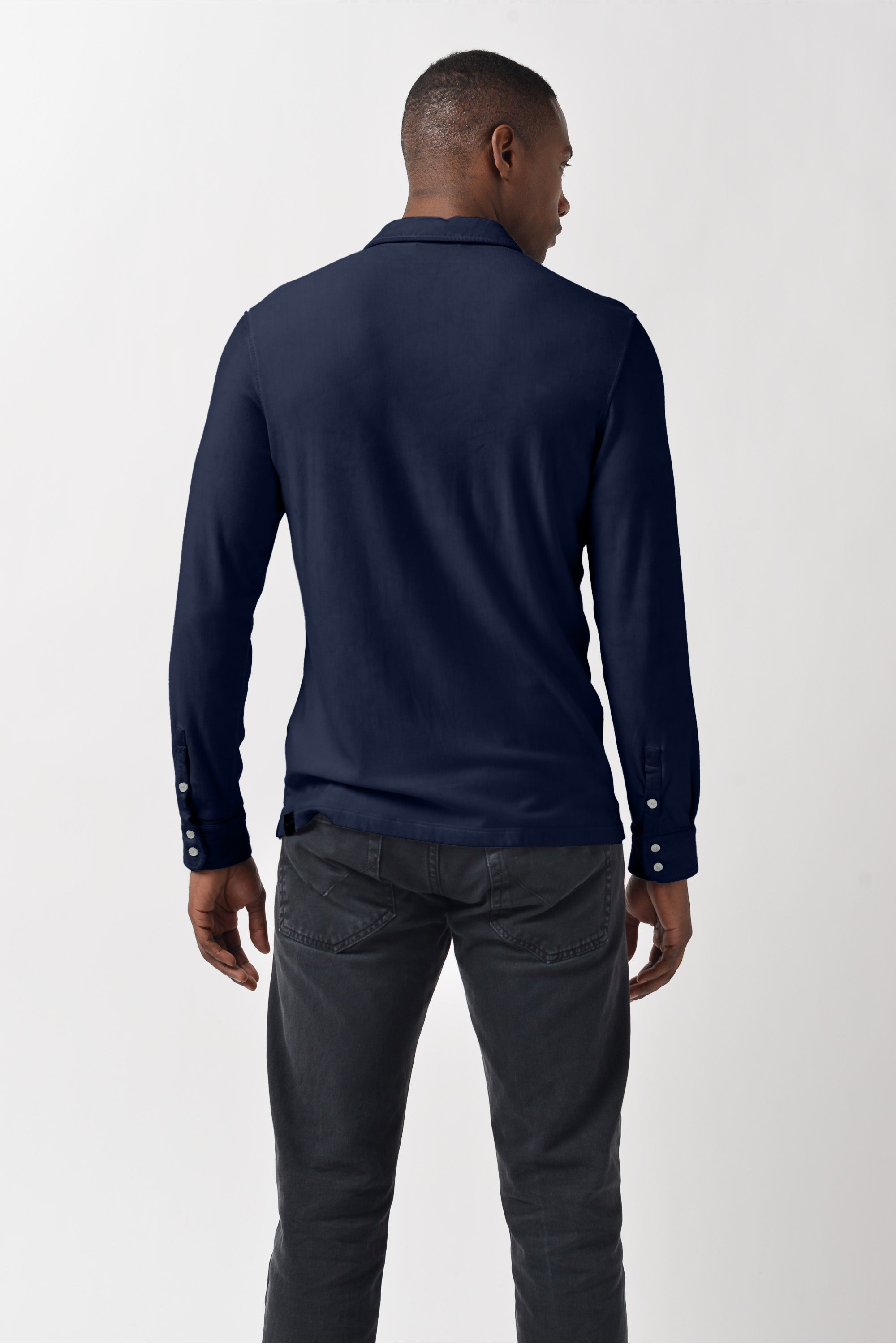 Easton Viscose Shirt - Navy