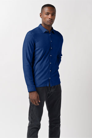 Easton - Viscose Jersey Shirt Shirt - Pacific
