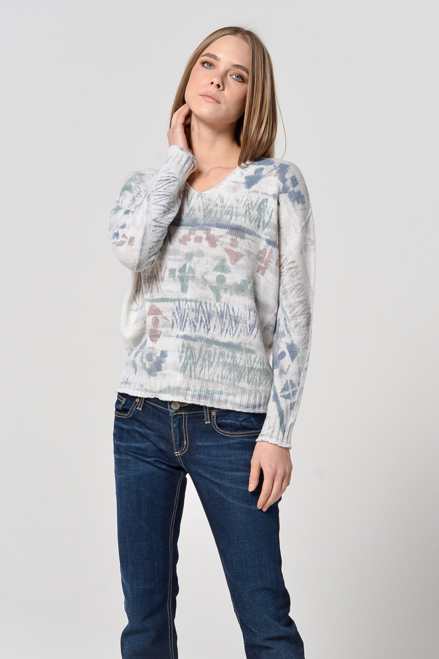 Oaken Ethnic Sweater - Topia