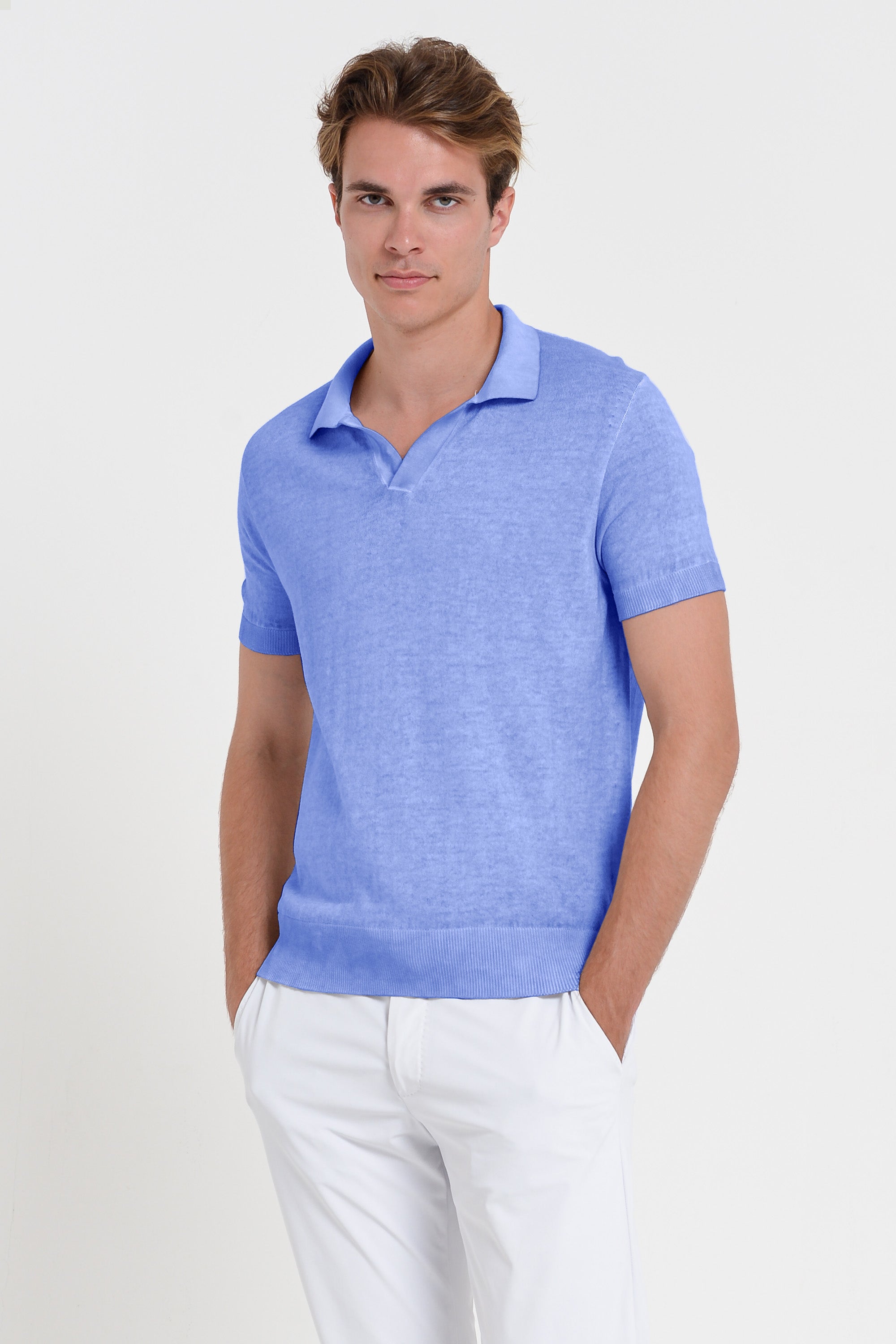 Nico Knit Polo Shirt - Bay