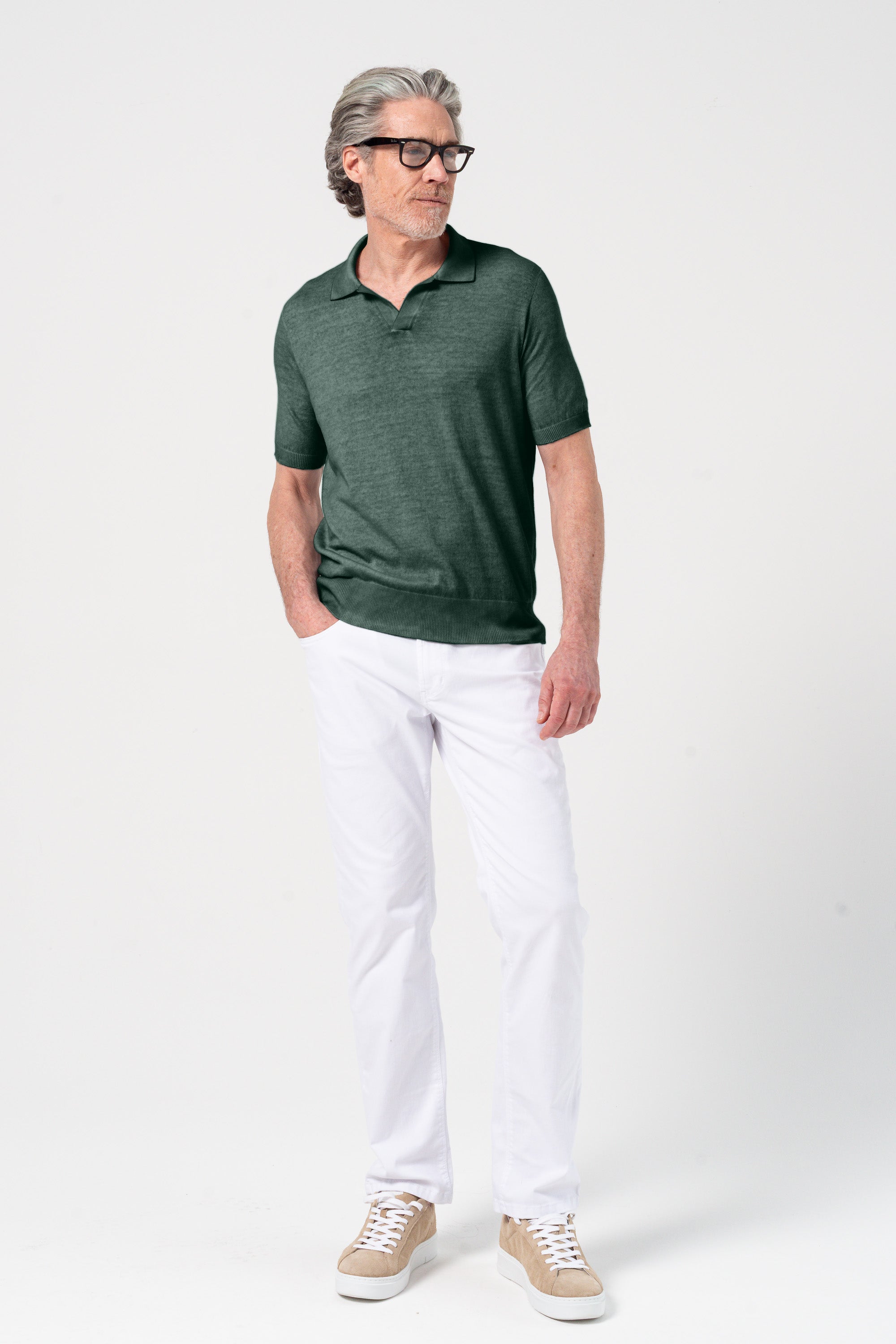 Nico Knit Polo - Nori
