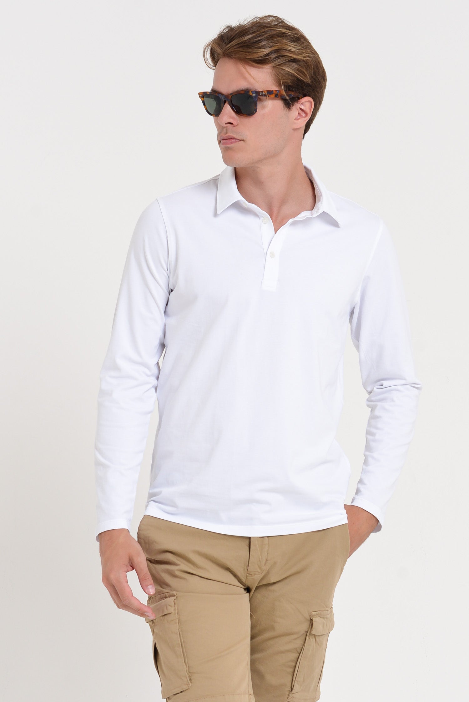 Como Solid Polo Shirt - White
