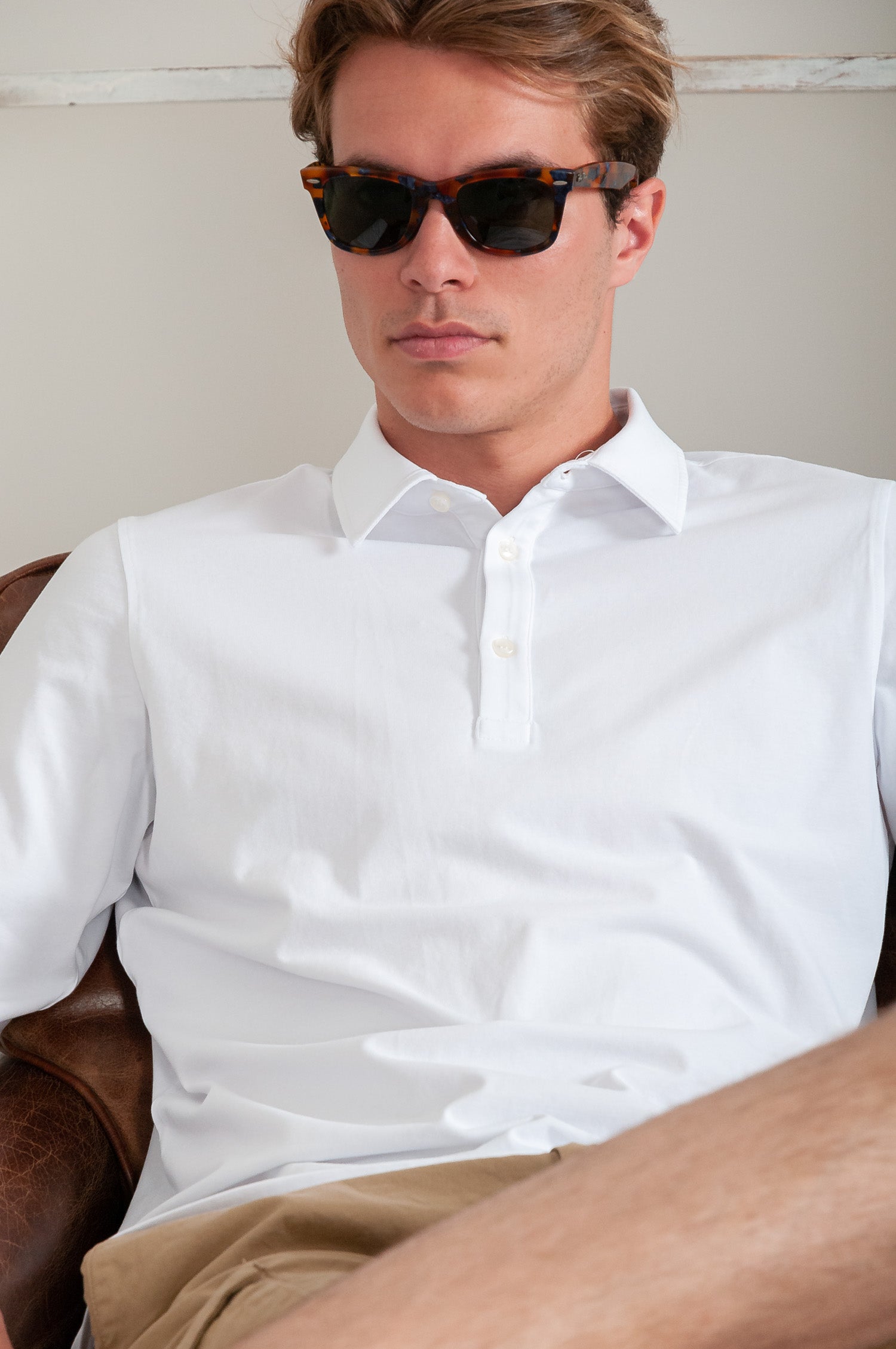 Como Solid Polo Shirt - White