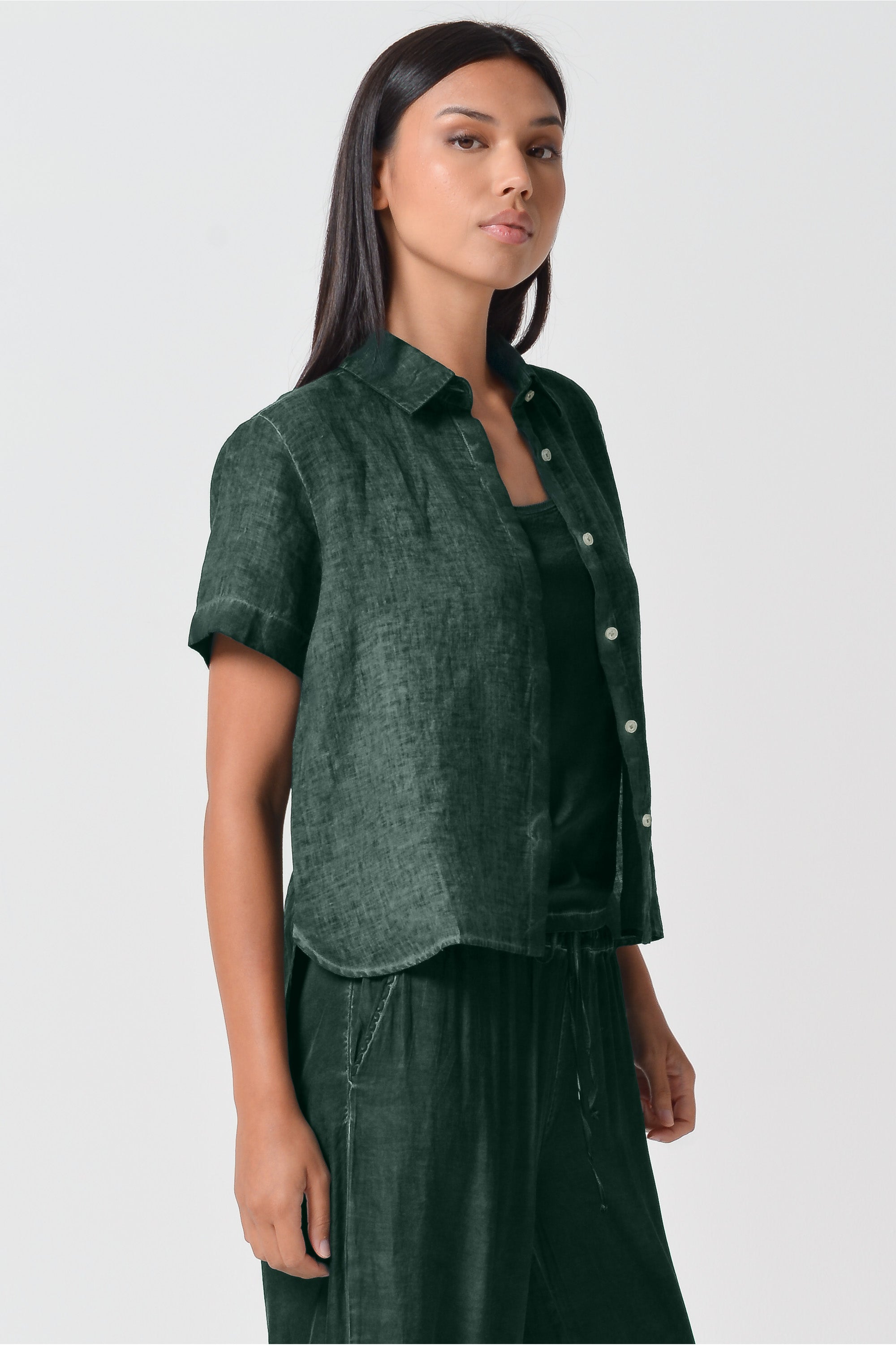 Sunray Linen Shirt - Nori