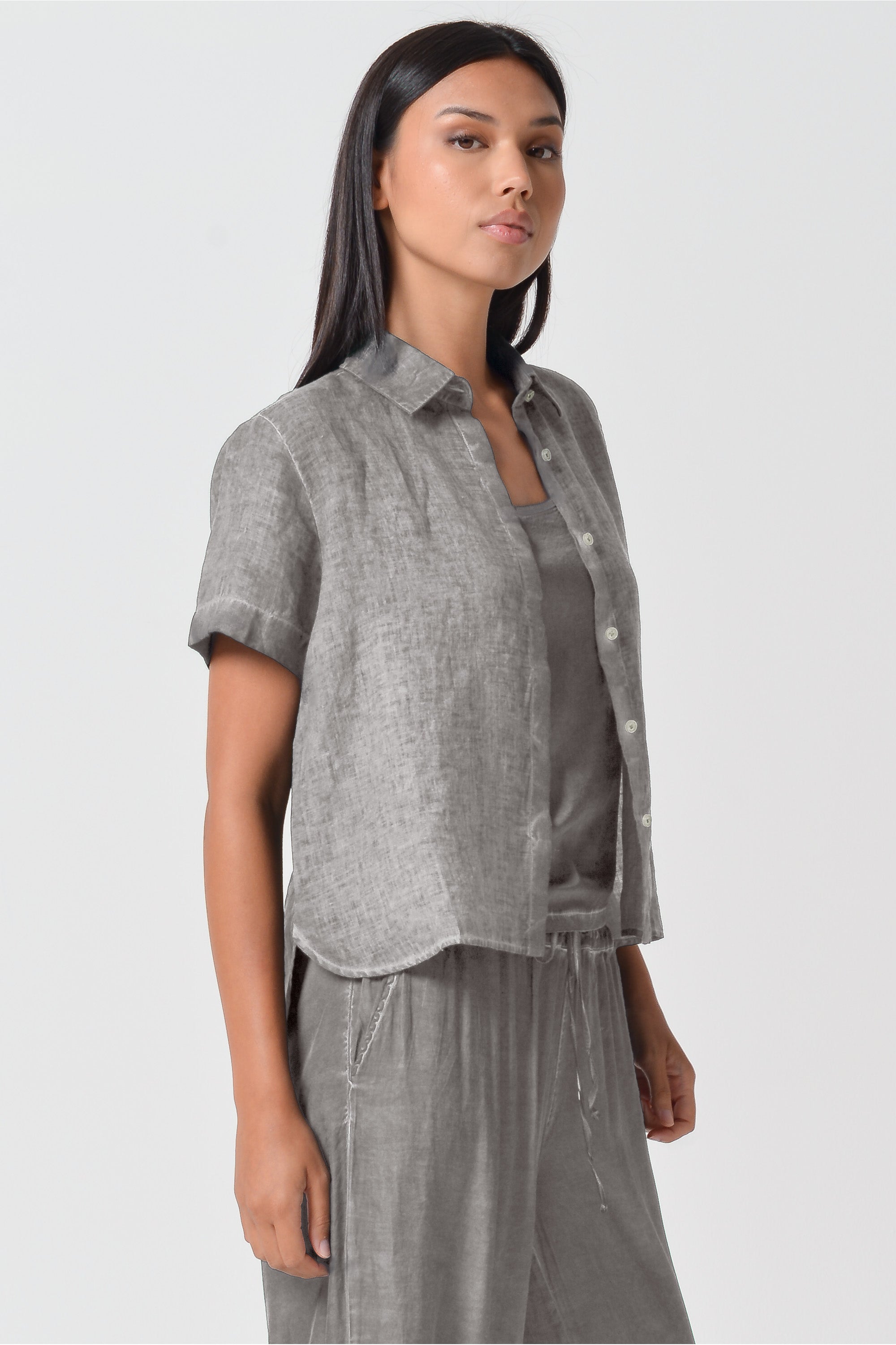 Sunray Linen Shirt - Steel