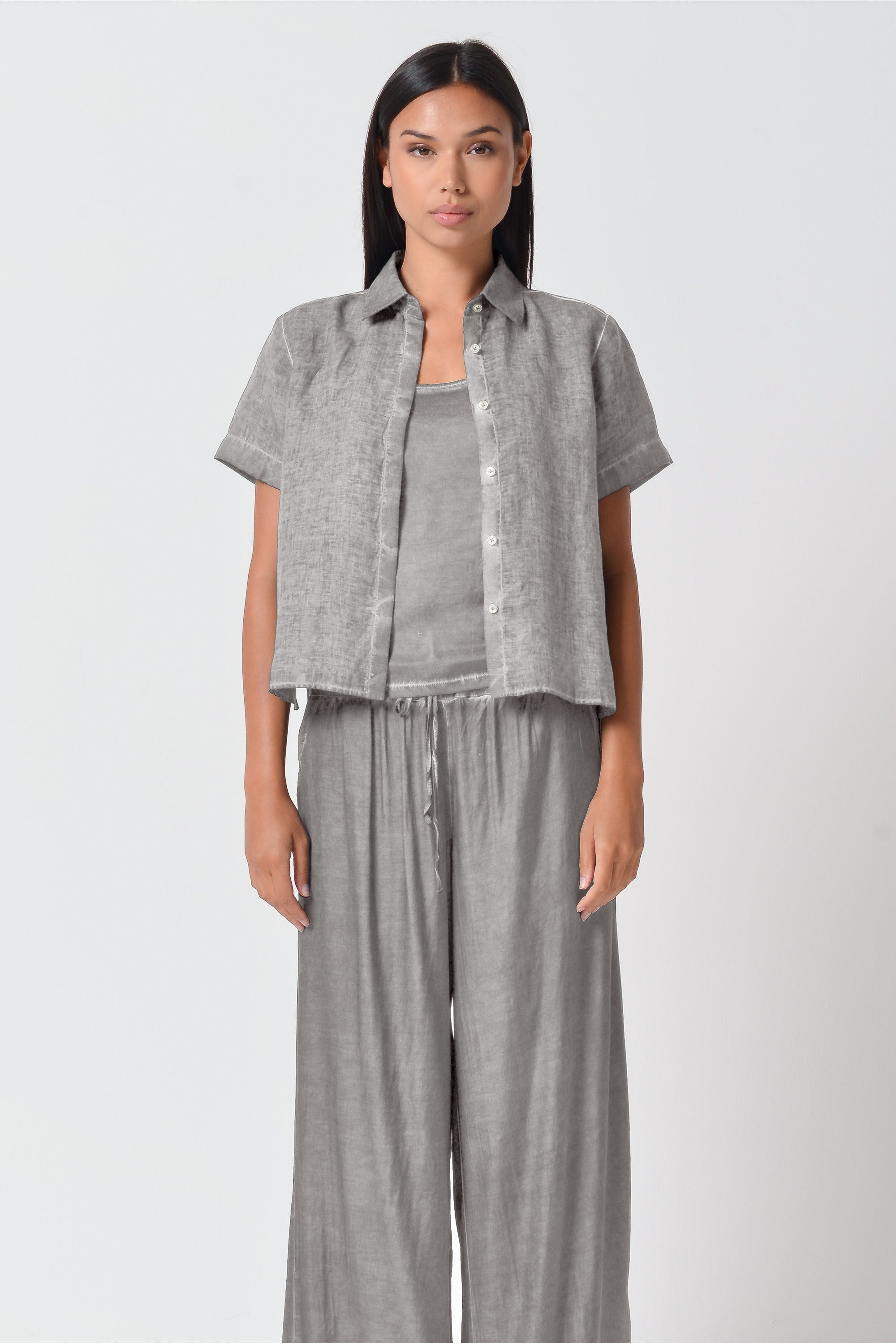 Sunray Linen Shirt - Steel