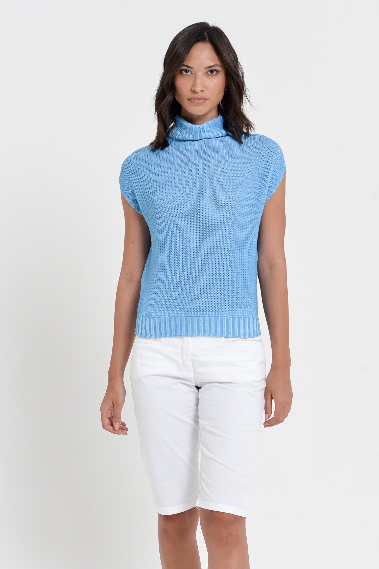 Viking Ribbed Mini Knit Women's Ribbed Sleeveless Knitted