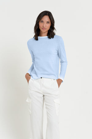 Monica Crewneck in Spray Art - Fiji