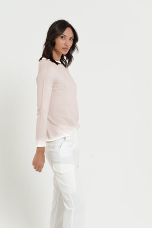 Monica Crewneck in Spray Art - Canapa