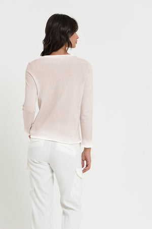 Monica Crewneck in Spray Art - Canapa