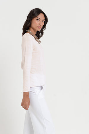 Serena V-Neck - Women's Cotton Knit Sweater - Canapa