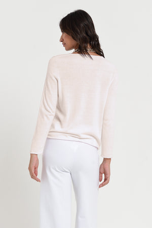Serena V-Neck - Women's Cotton Knit Sweater - Canapa