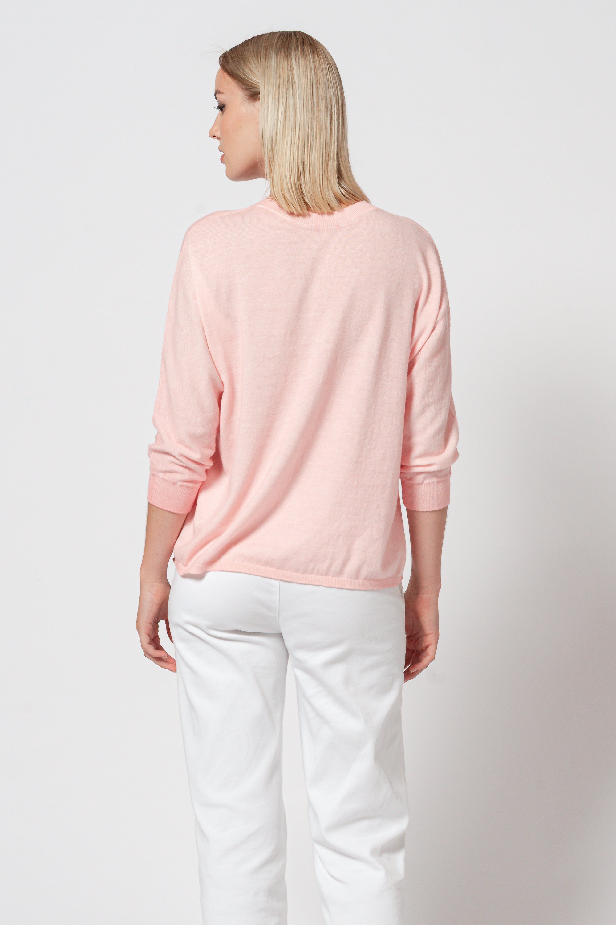 Anna V-Neck - Flamingo