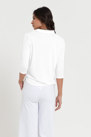 Cove Polo - Women's Short Sleeve Polo Shirt - White