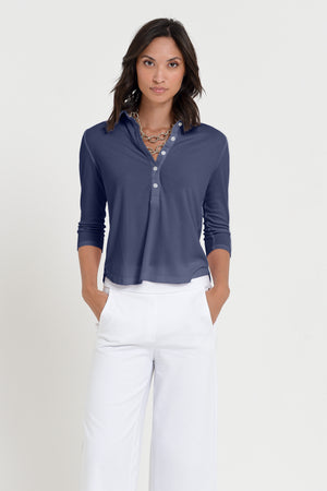 Cove Polo - Women's Short Sleeve Polo Shirt - Navy