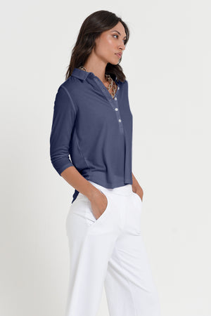 Cove Polo - Women's Short Sleeve Polo Shirt - Navy
