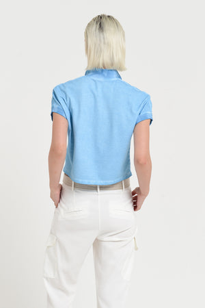 Crop Polo - Women's Cropped Polo Shirt - Viking