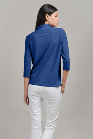 Kate Polo - Women's Short Sleeve Pique Polo Shirt - Pacific