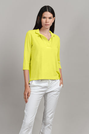 Kate Polo - Women's Short Sleeve Pique Polo Shirt - Lime