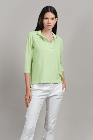 Kate Polo - Women's Short Sleeve Pique Polo Shirt - Margarita