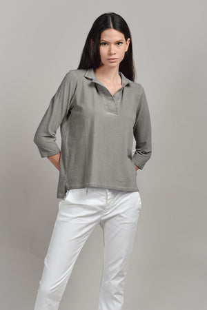 Kate Polo - Women's Short Sleeve Pique Polo Shirt - Dolphin