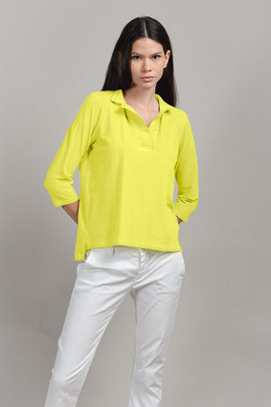 Kate Polo - Women's Short Sleeve Pique Polo Shirt - Lime