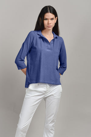 Kate Polo - Women's Short Sleeve Pique Polo Shirt - Whale
