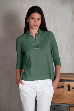 Kate Polo - Women's Short Sleeve Pique Polo Shirt - Juniper