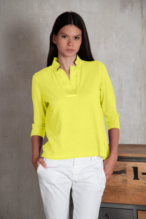 Kate Polo - Women's Short Sleeve Pique Polo Shirt - Lime