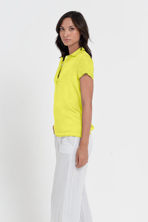 Bellera Polo - Women Stretchy Polo Shirt - Lime