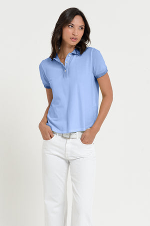 Crystal Polo - Women's Pique Polo Shirt - Bay